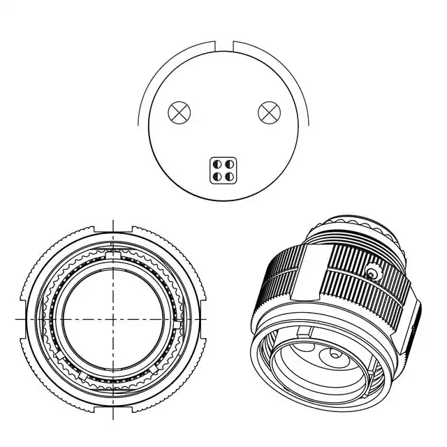 HV06RF37-56R Amphenol Aerospace Operations  Conjuntos de conectores circulares